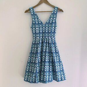 Maeve Double V Knit Dress 0 Sleeveless Fit and Flare Anthropologie